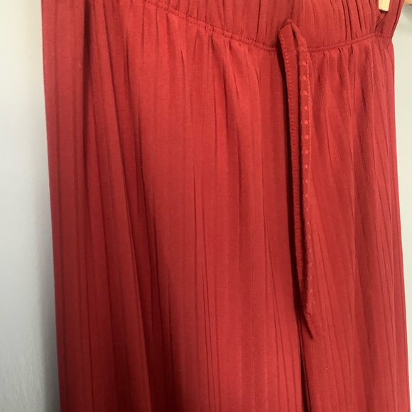 Women SET Ribbed Long Cardigan and Leggings in Rust Style BTP2978 Size Medium - Picture 9 of 10